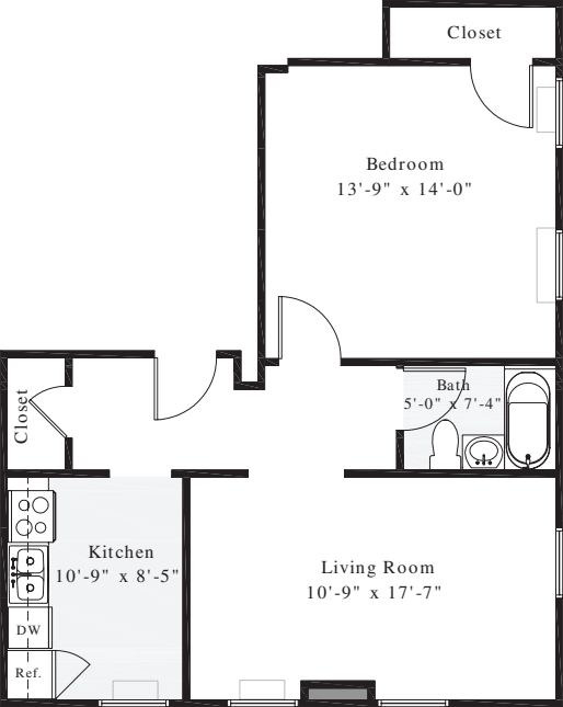 1 Bedroom R