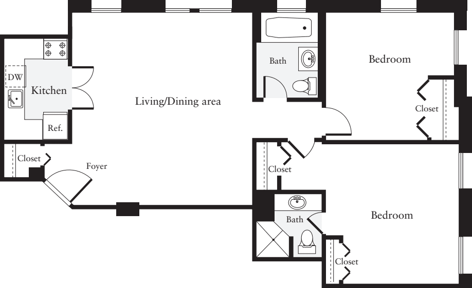 2 Bedrooms C