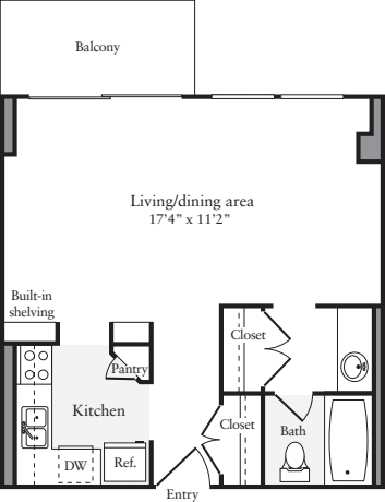 Studio O floorplan