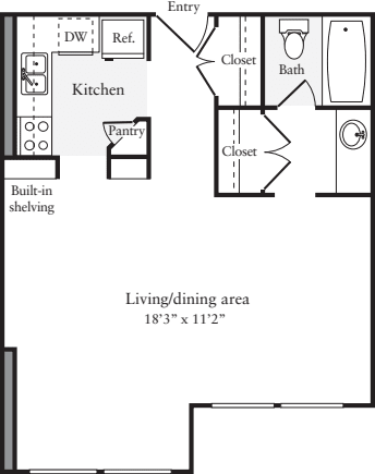 Studio P floorplan
