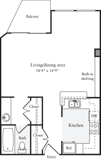 Studio Q floorplan