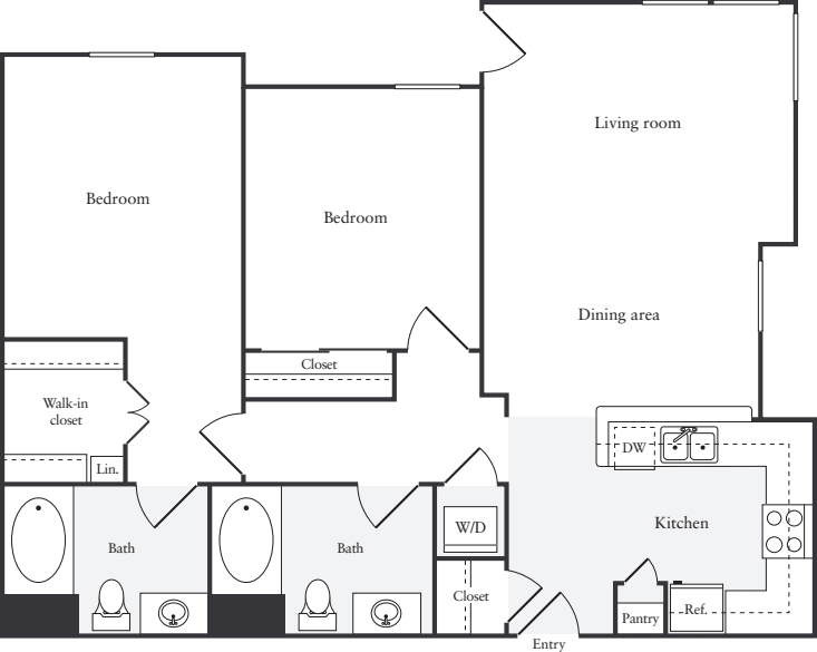 2 Bedrooms B