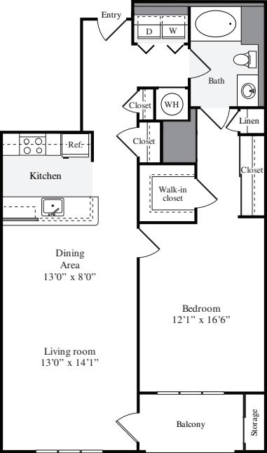 1 Bedroom G