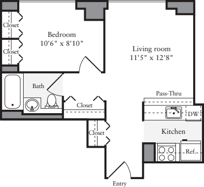 1 Bedroom E