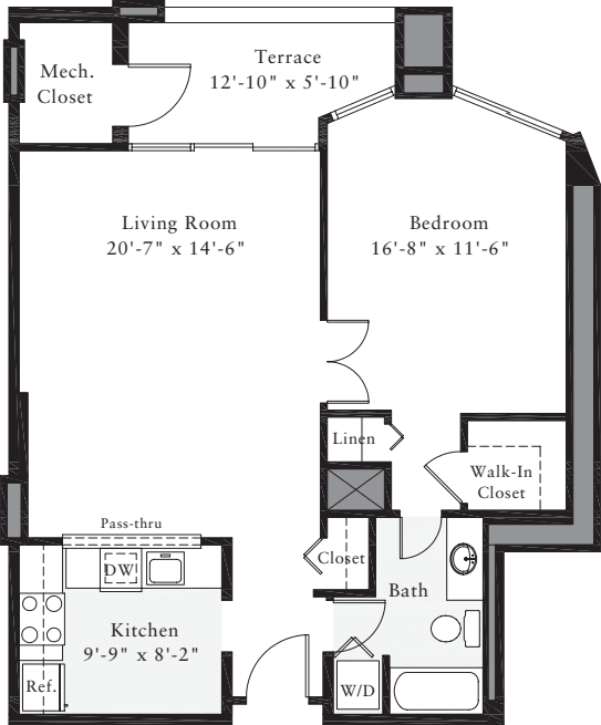 1 Bedroom E