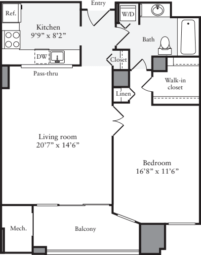 1 Bedroom J