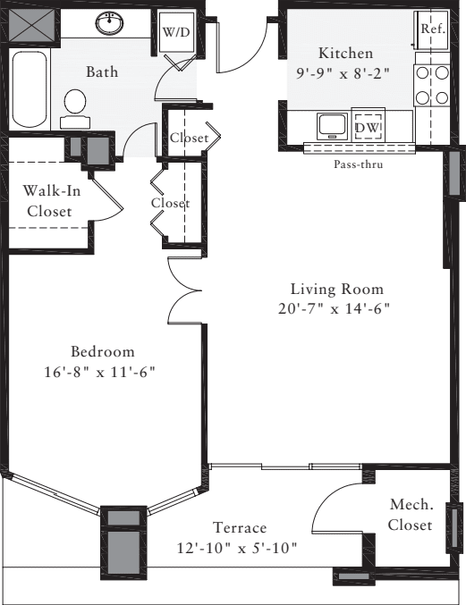 1 Bedroom K