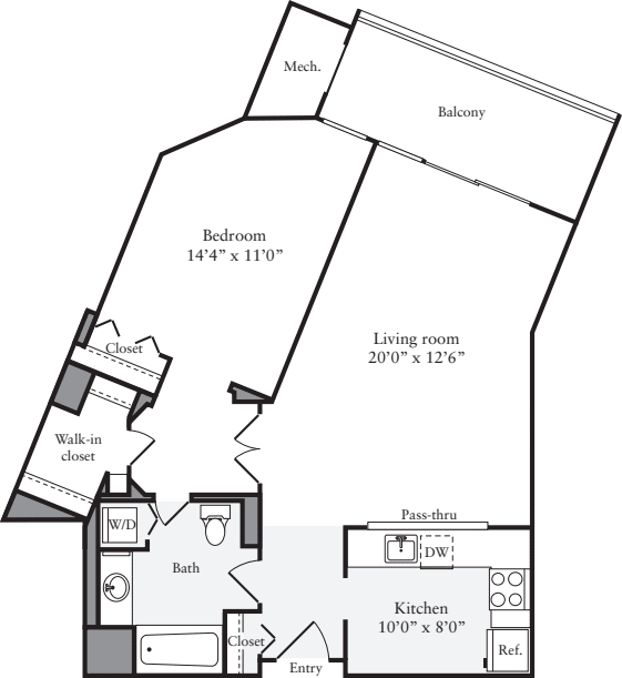 1 Bedroom P