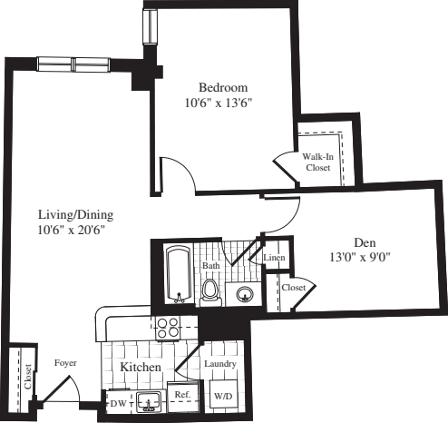 1 Bedroom K
