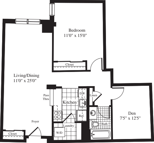 1 Bedroom P