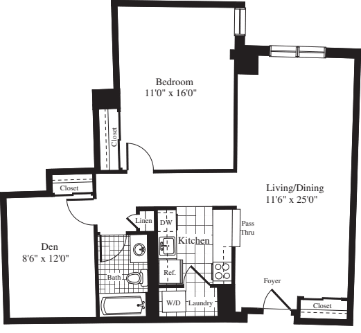 1 Bedroom R