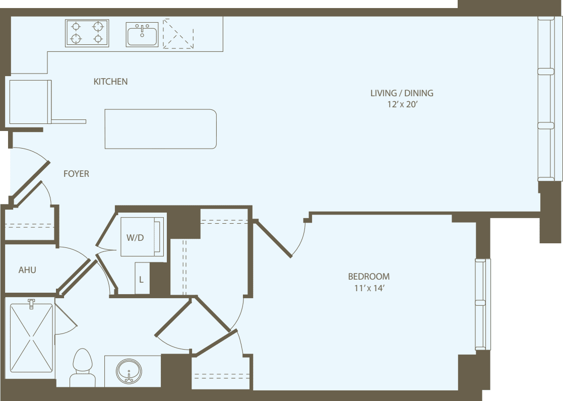 1 Bedroom J_S floorplan
