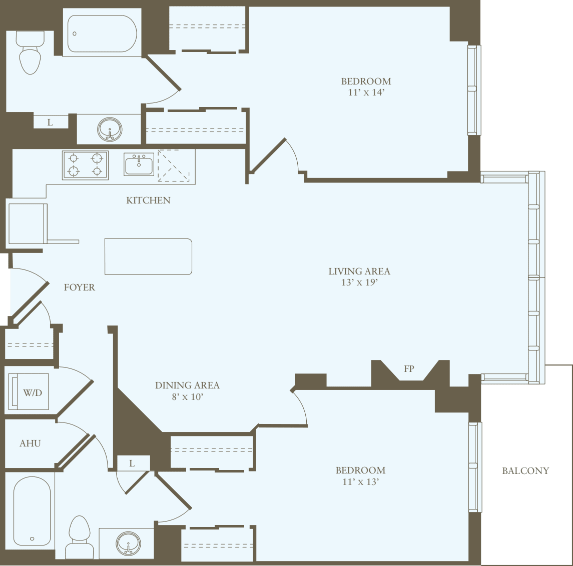 2 Bedrooms CC