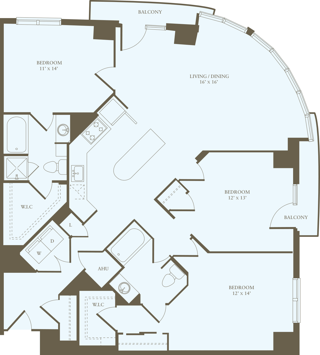 3+ Bedrooms A floorplan