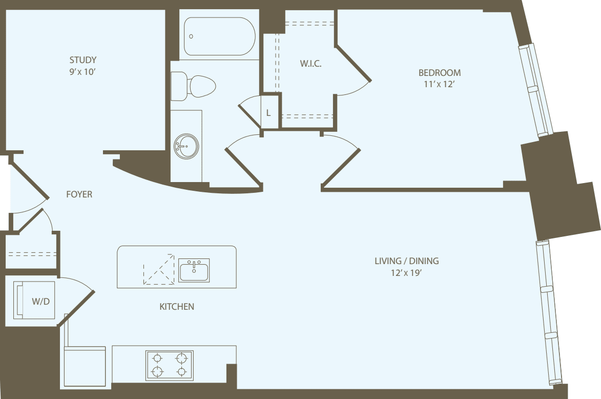 1 Bedroom R