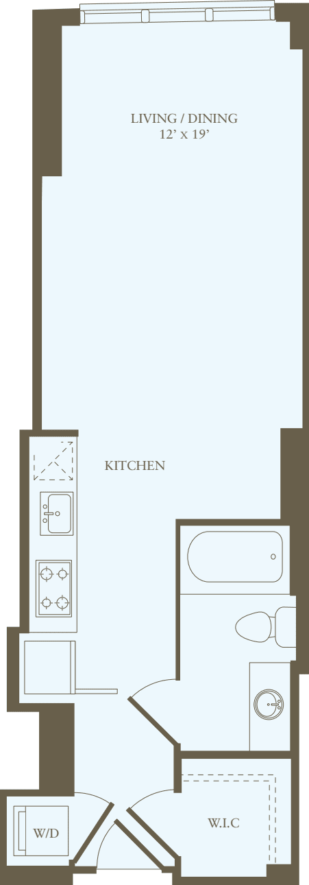 Studio B floorplan