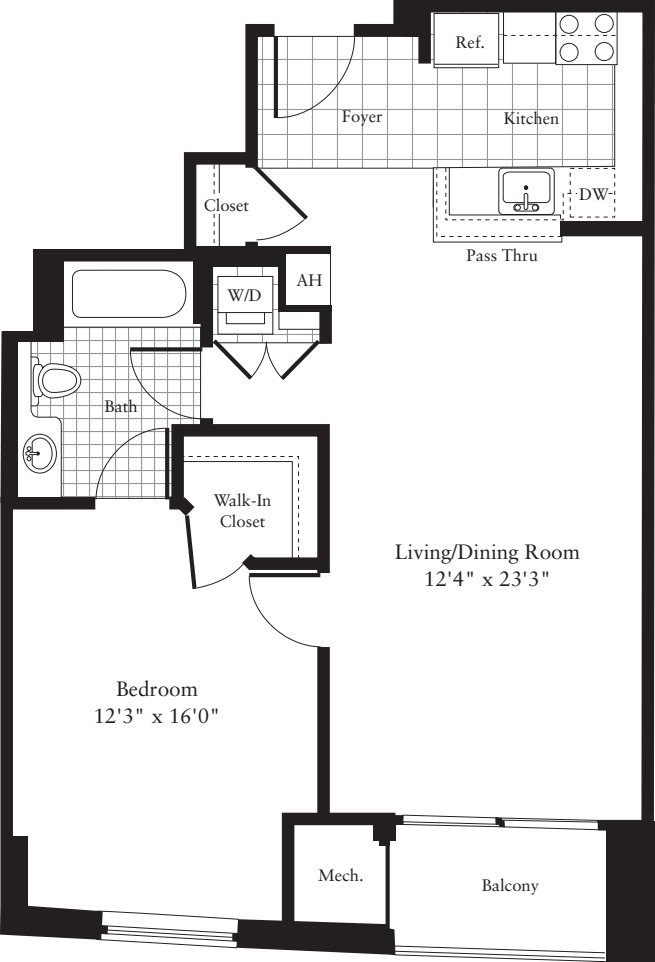 1 Bedroom K