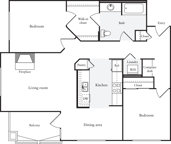 2 Bedrooms A