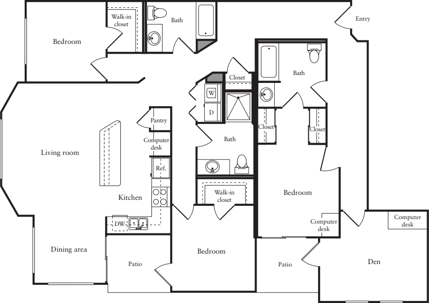 3+ Bedrooms C floorplan