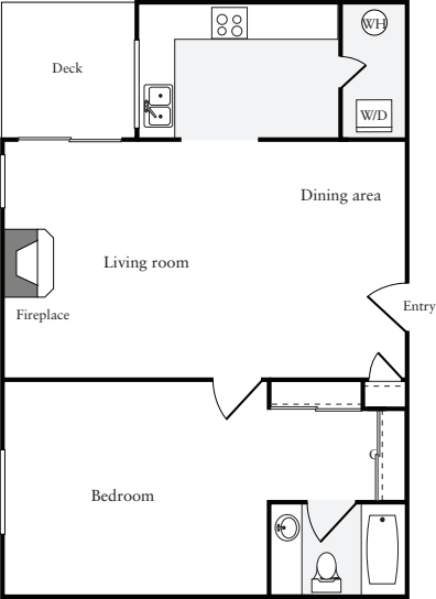 1 Bedroom E (HS)