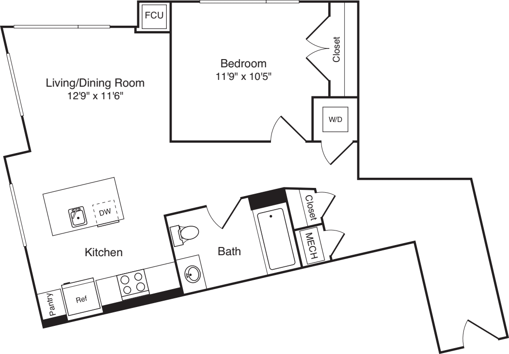 The Flats 1 Bedroom C