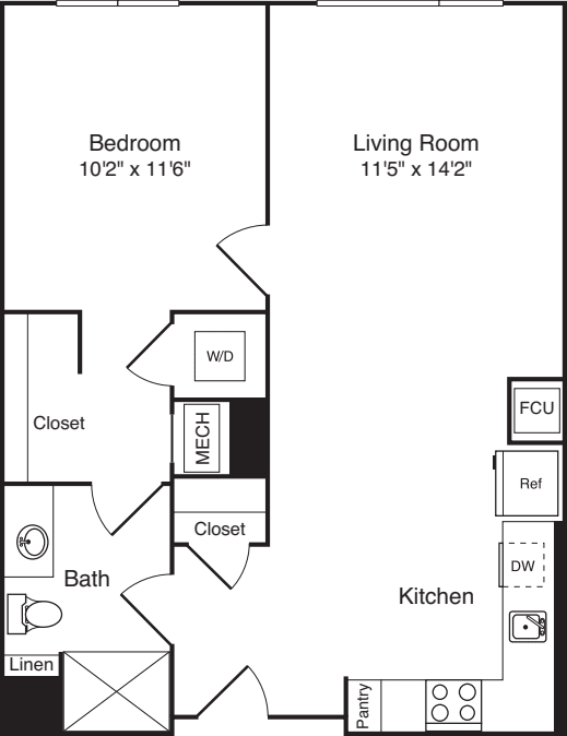 The Flats 1 Bedroom E