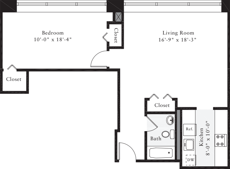 The Lofts 1 Bedroom C