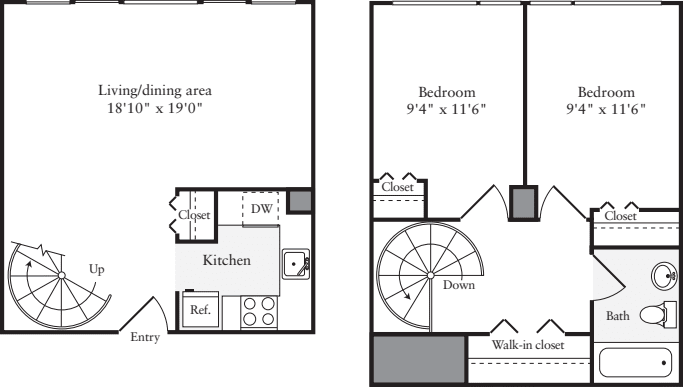 The Lofts 2 Bedrooms B