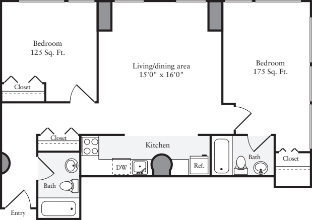 The Lofts 2 Bedrooms H