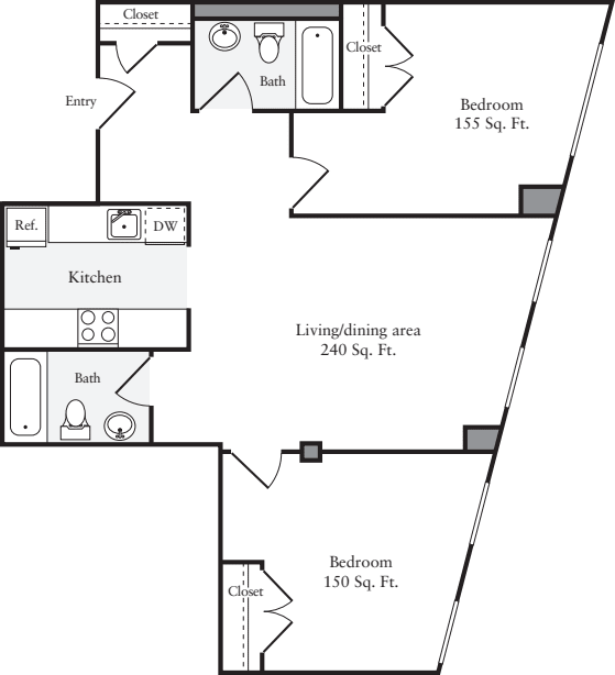 The Lofts 2 Bedrooms I