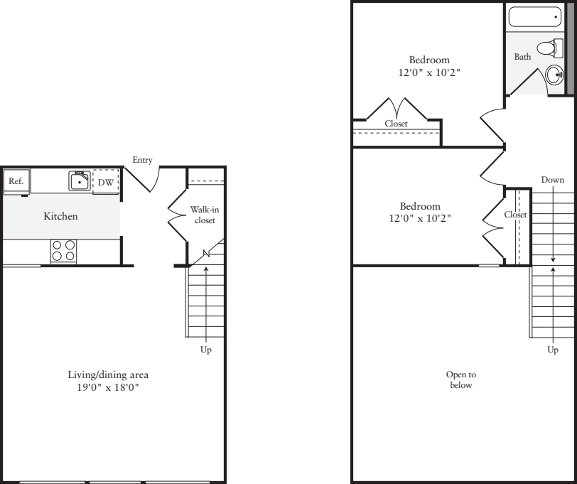 The Lofts 2 Bedrooms P floorplan