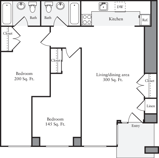 The Lofts 2 Bedrooms R