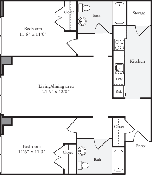 The Lofts 2 Bedrooms BB