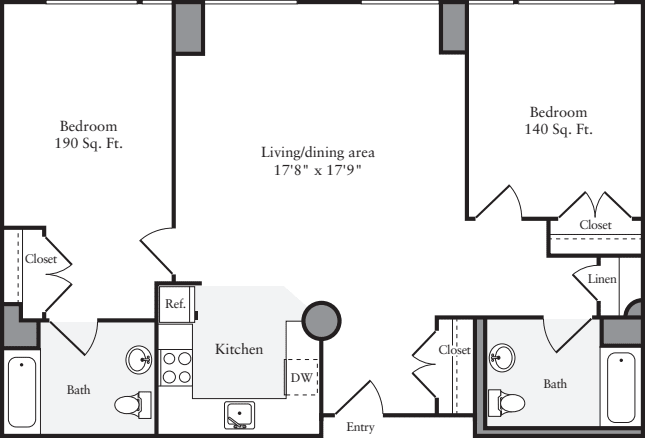 The Lofts 2 Bedrooms HH