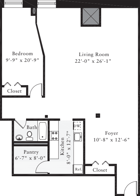 The Lofts 1 Bedroom L