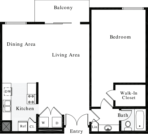 1 Bedroom F
