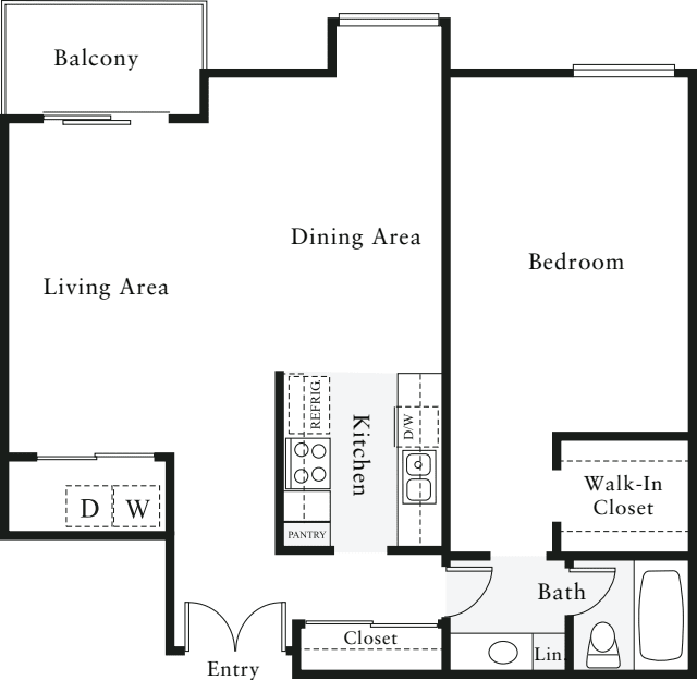 1 Bedroom L