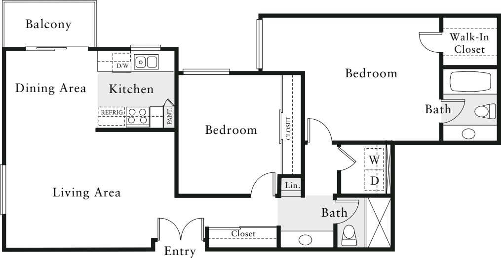 2 Bedrooms A
