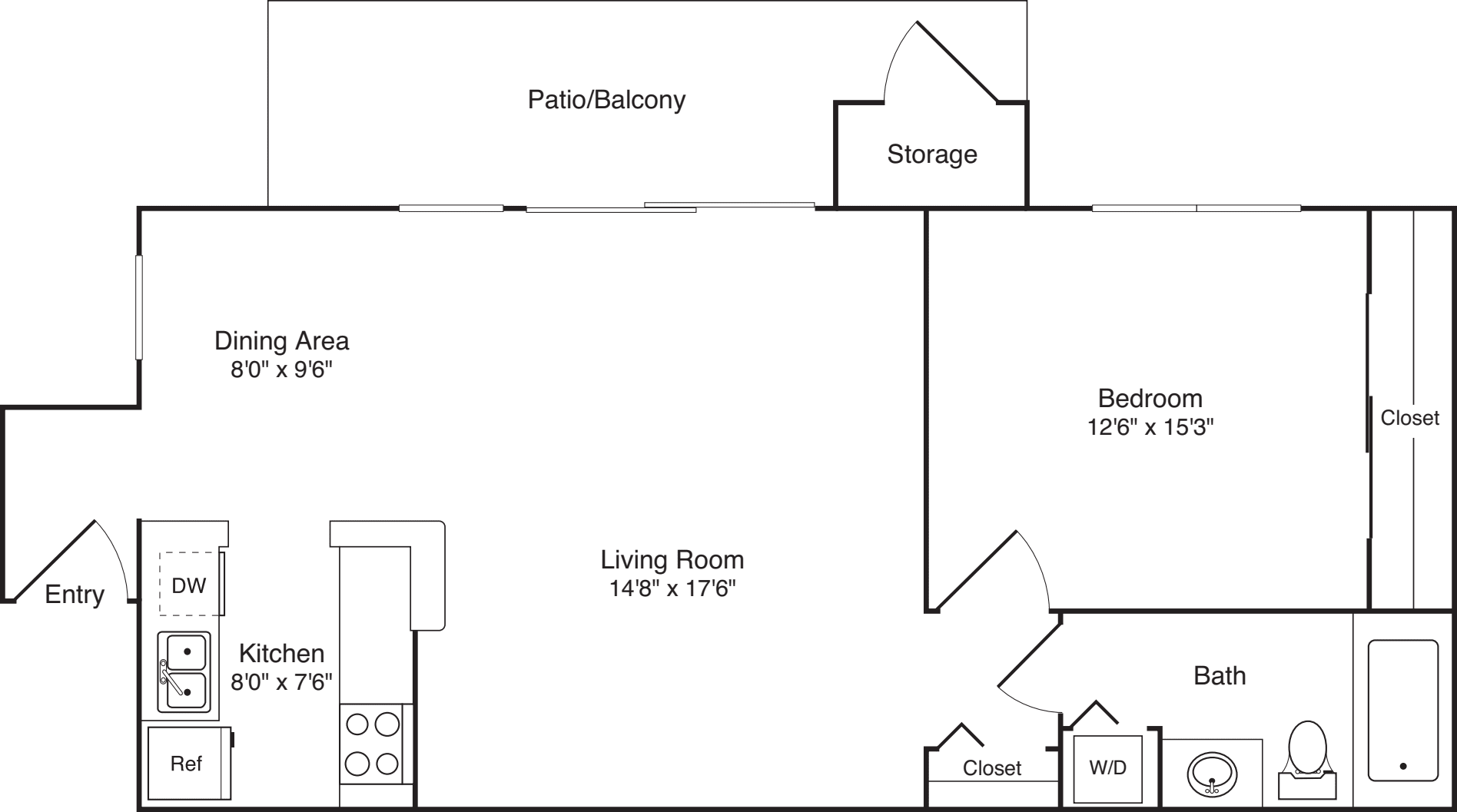 1 Bedroom C