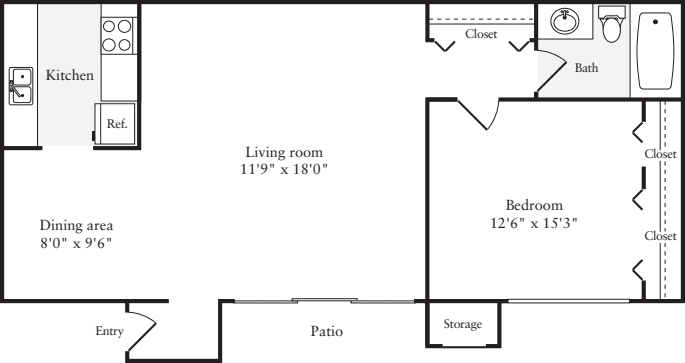 1 Bedroom A