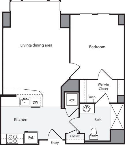 1 Bedroom HS