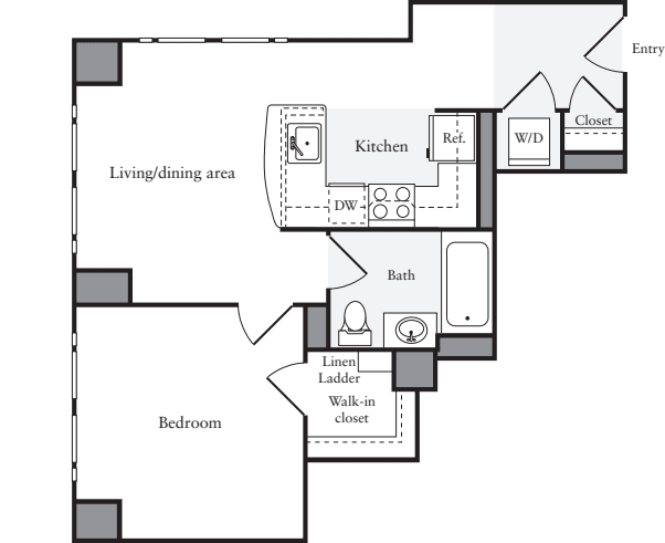 1 Bedroom B