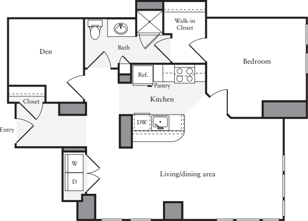 1 Bedroom K