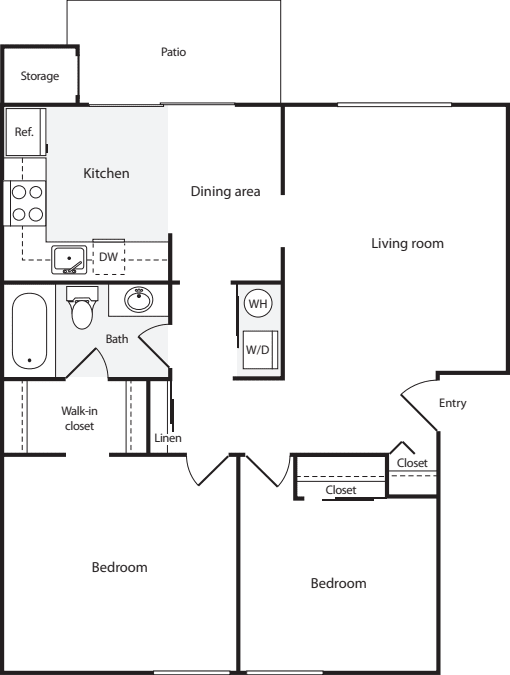 2 Bedrooms A