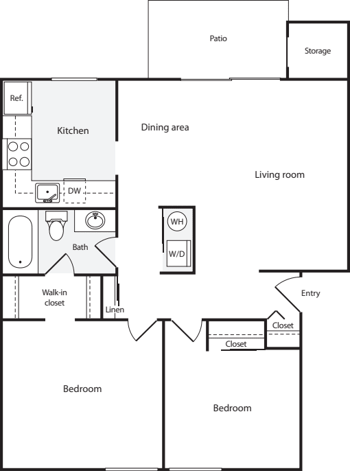 2 Bedrooms B