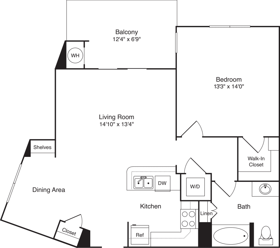 1 Bedroom F