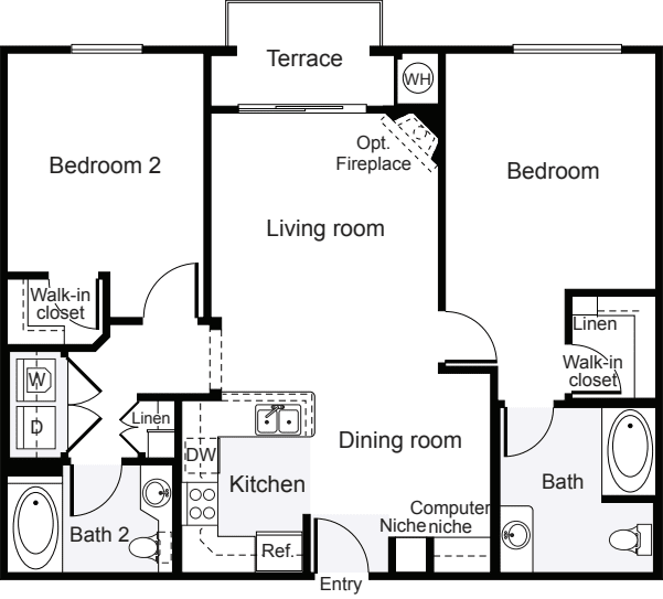 2 Bedrooms B