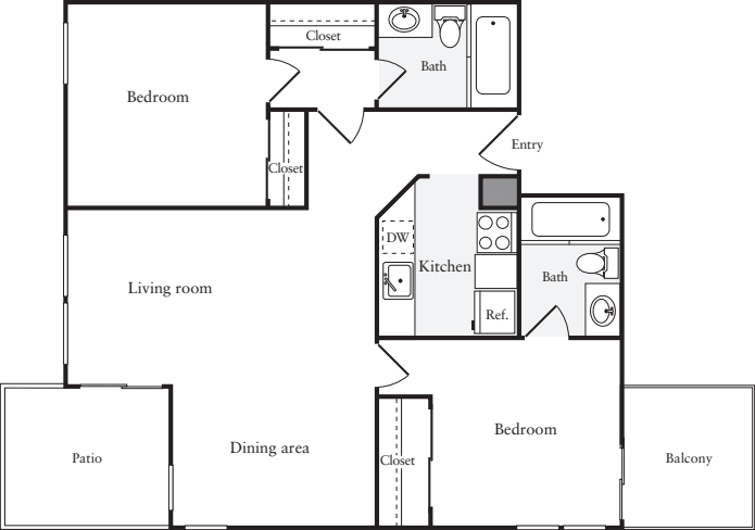 2 Bedrooms A