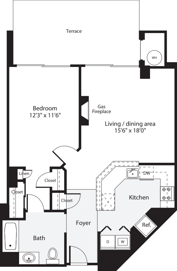 1 Bedroom K