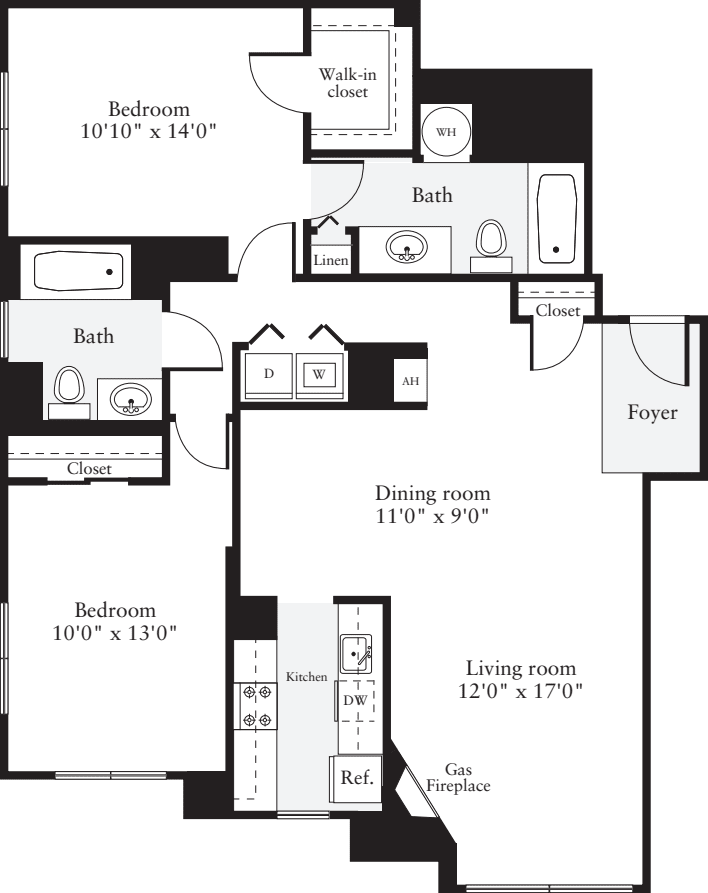 2 Bedrooms B